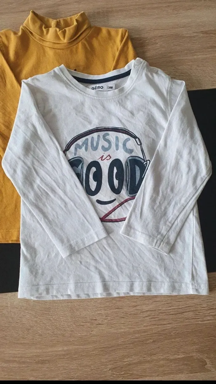 Lot de 4 tee-shirts manches longues 24 mois - 2 ans - photo numéro 8