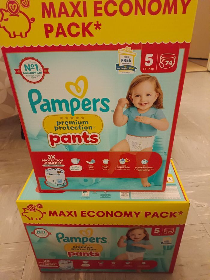 Couches Pampers premium protection pants Taille 5 - photo numéro 3