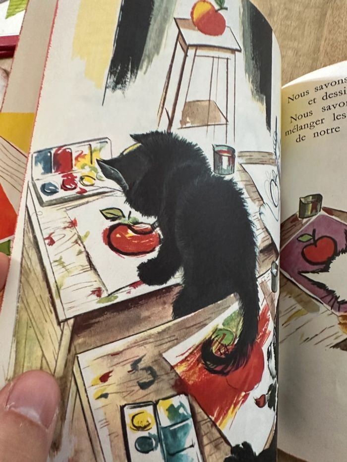 Livre ancien cartonné Les albums roses Hachette Youpi à l’école cocker Pierre Probst Caroline - photo numéro 9