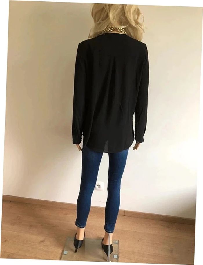 Blouse noire et dorée neuve à manches longues Sweewe taille M/L - photo numéro 9