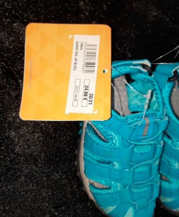 Sandalette bleu wanabee taille 20/21 été neuve - photo numéro 2