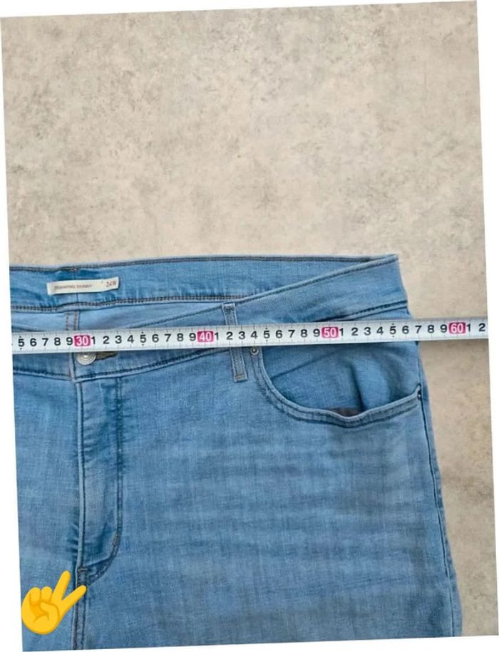 Jeans Levi's 311 W46|FR56 coupe baggy bleu Femme-Women PAN254 - photo numéro 4