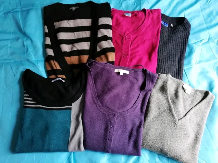 Lot de pulls et gilets femme