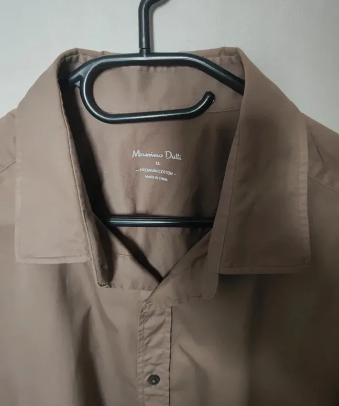 Chemise beige Massimo Dutti Xl - photo numéro 2