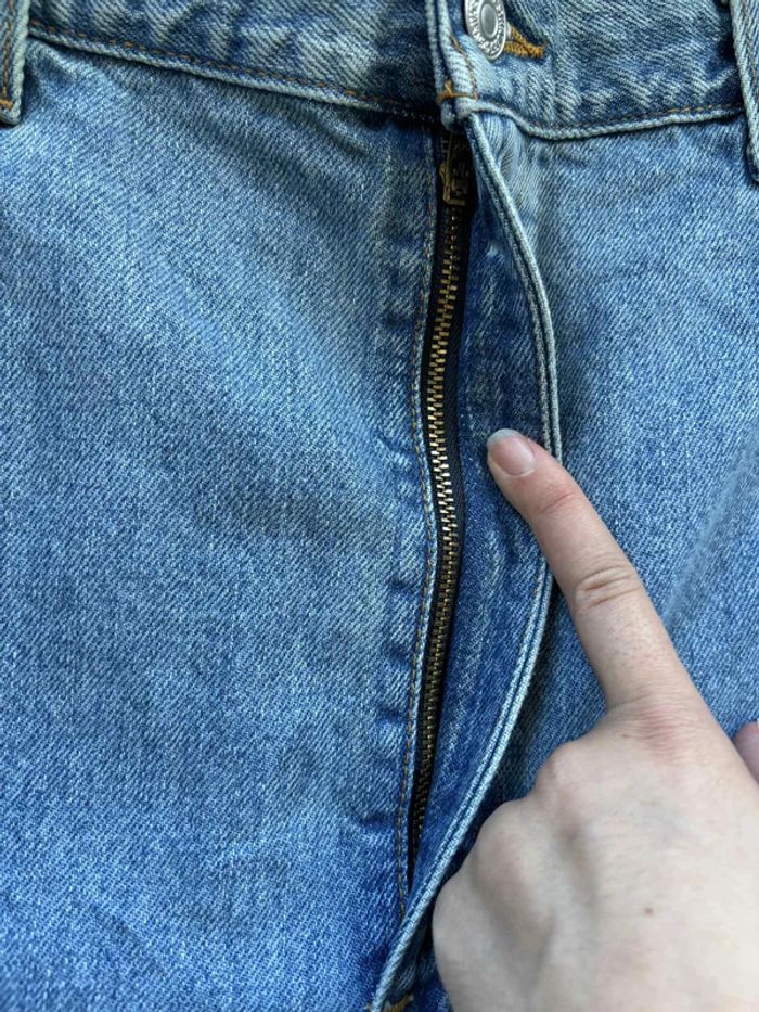 Jean Levi’s homme 505 Regular Fit straight leg W40 L30 (50 FR / XXL) Bleu clair vintage Mexico rare - photo numéro 7