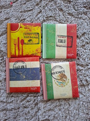 Lot de 4 livres de cuisine en très bon état