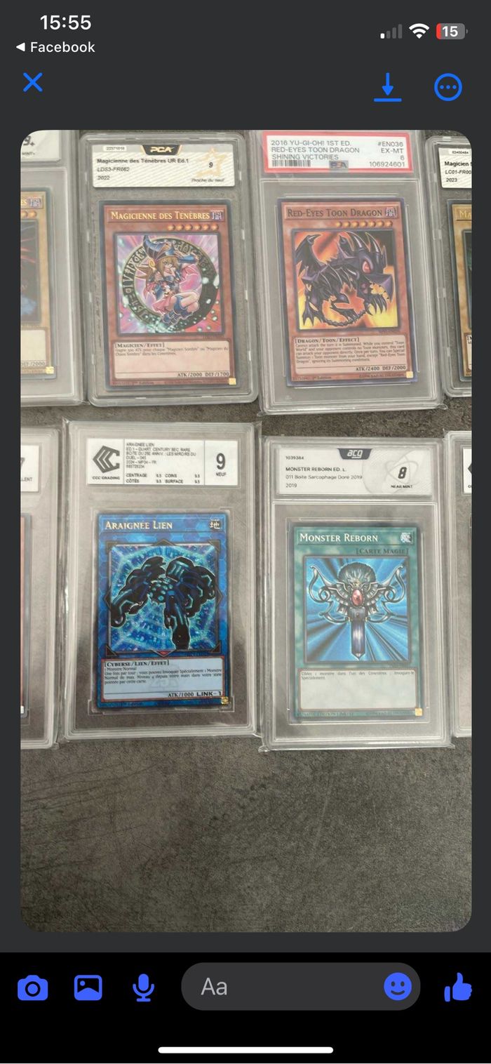 Carte Yugioh gradée magicienne des ténèbres Yu-Gi-Oh gradé pca 9 psa ccc plus de cartes sur demande - photo numéro 8