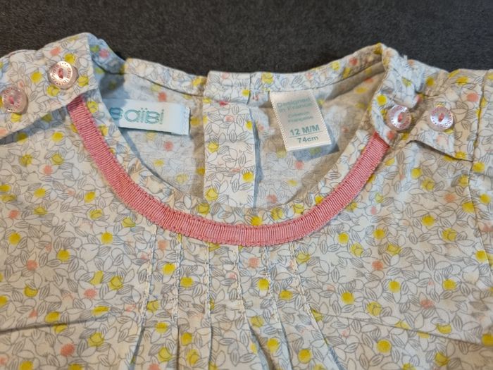 Blouse manches longues Obaïbi 12 mois - photo numéro 3