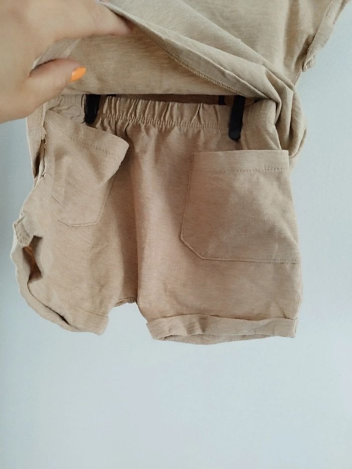 joli ensemble tee shirt short bébé garçon 12 mois - photo numéro 6