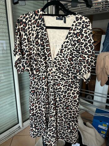 Robe léopard manches courtes Asos