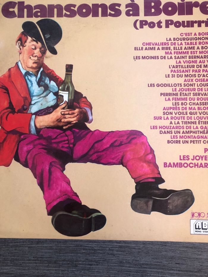 Vinyle 33t Chansons à boire