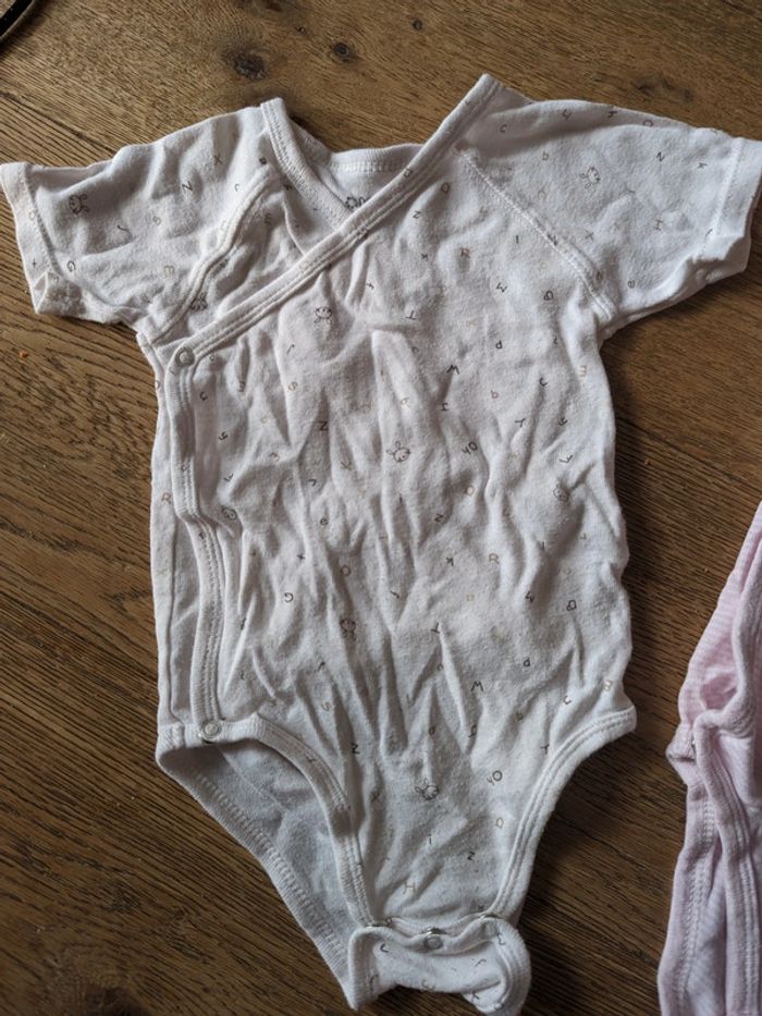 Lot de 3 bodies kitchoun manche courte 9 mois - photo numéro 2