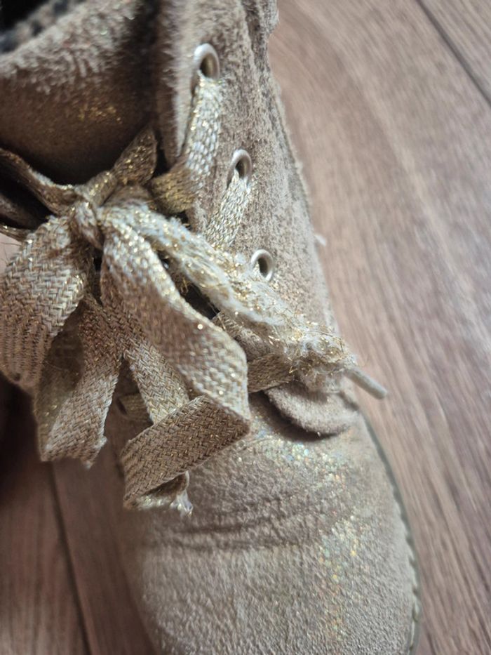 Chaussures montantes hiver dorées Nini & Girl Pointure 27 - photo numéro 10