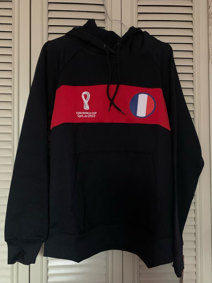 Sweat à capuche équipe de France officiel coupe du monde Qatar