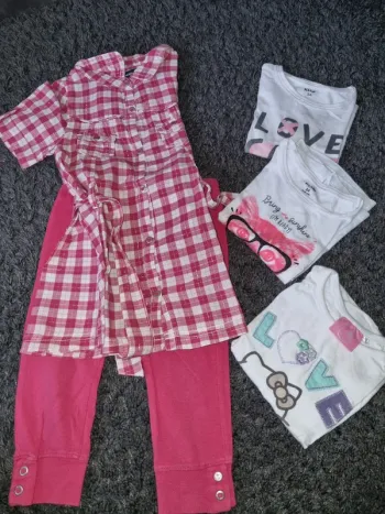 Lot fille 2 ans été t-shirts + ensemble