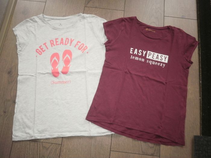 Lot de 6 T-shirts/chemisiers à MC Fille 12 ans, différentes marques - photo numéro 3