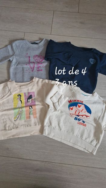 Lot de 4 pulls 3 ans
