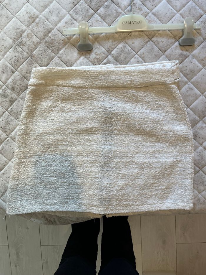 Jupe Zara - crème - bon état - taille L - photo numéro 2