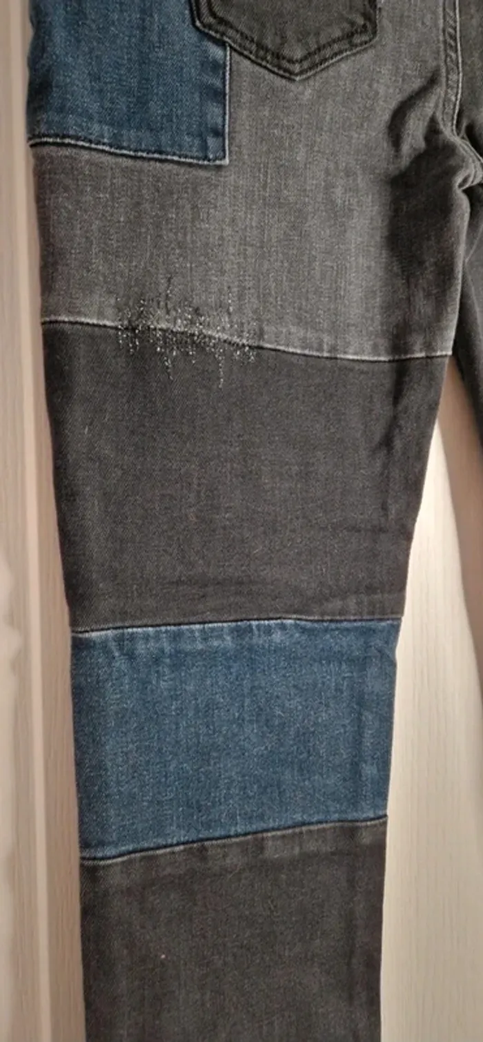 Magnifique jeans Pinko bi color sequins neuf avec étiquette - photo numéro 9