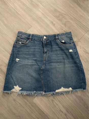 Jupe en jean denim bleue T44 XXL