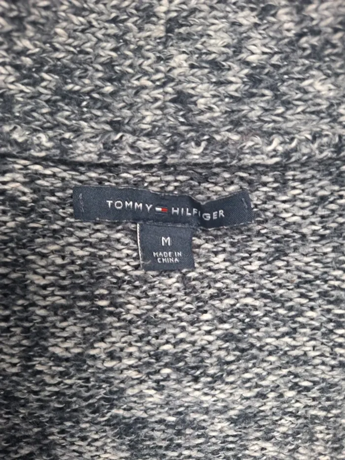 Cardigan gris chiné Tommy Hilfiger femme M (642) - photo numéro 7