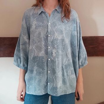 Blouse bleu clair oversize Sud Express