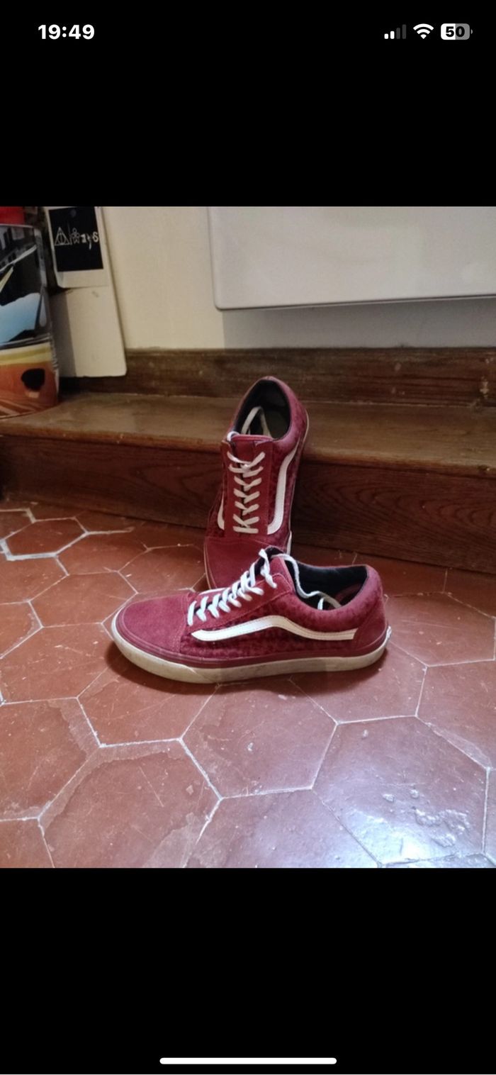 Vans léopard rouge
