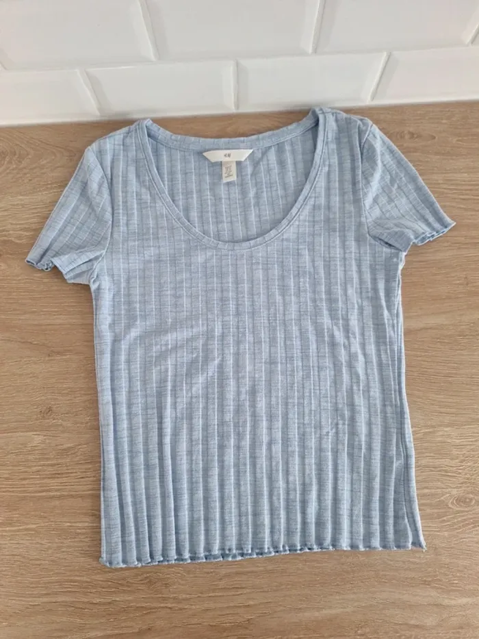 T-shirt bleu clair XS