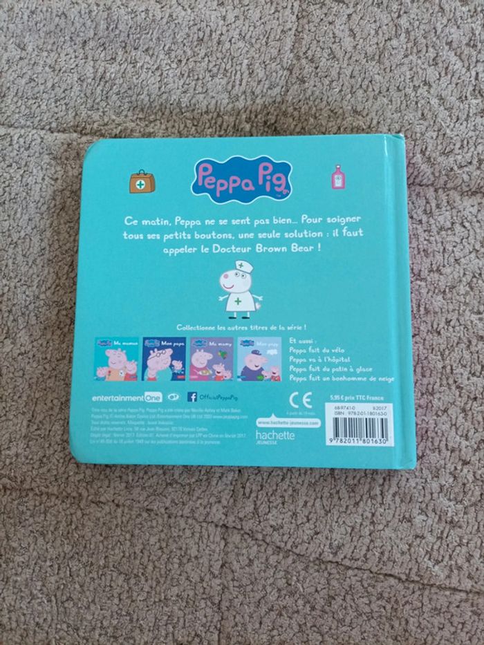 Livre Peppa pig cartonné : Peppa est malade - photo numéro 2