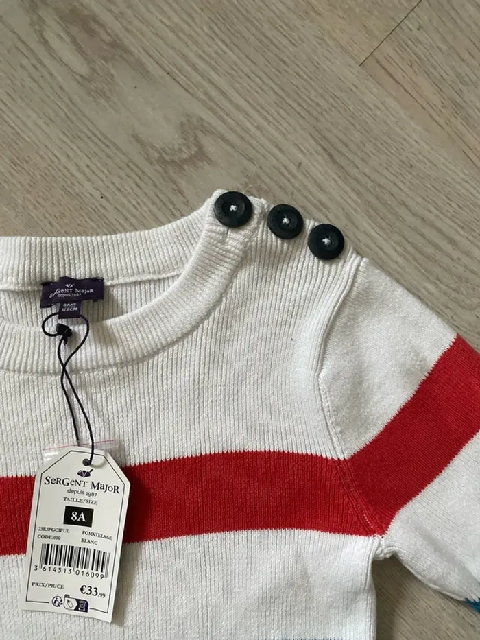 Pull Sergent Major taille 8 ans Neuf val 33,99 - photo numéro 2