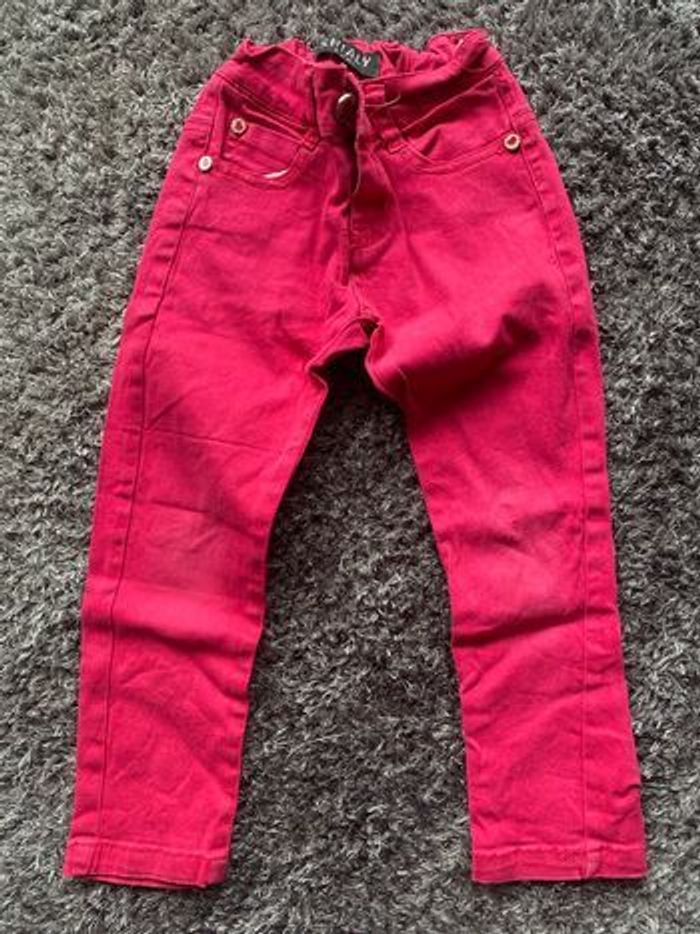 Lot fille taille 4 ans - jeans + gilet - photo numéro 5