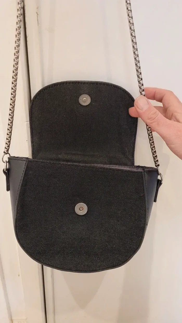 Sac bandoulière décoration cactus, étoile, cœur et "pow" - photo numéro 4