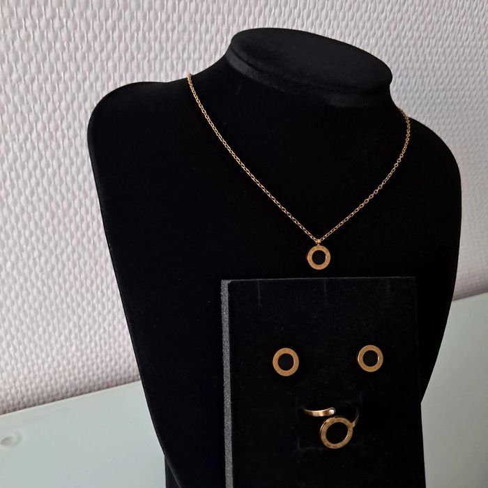 Parure acier inoxydable chiffres romains - photo numéro 2