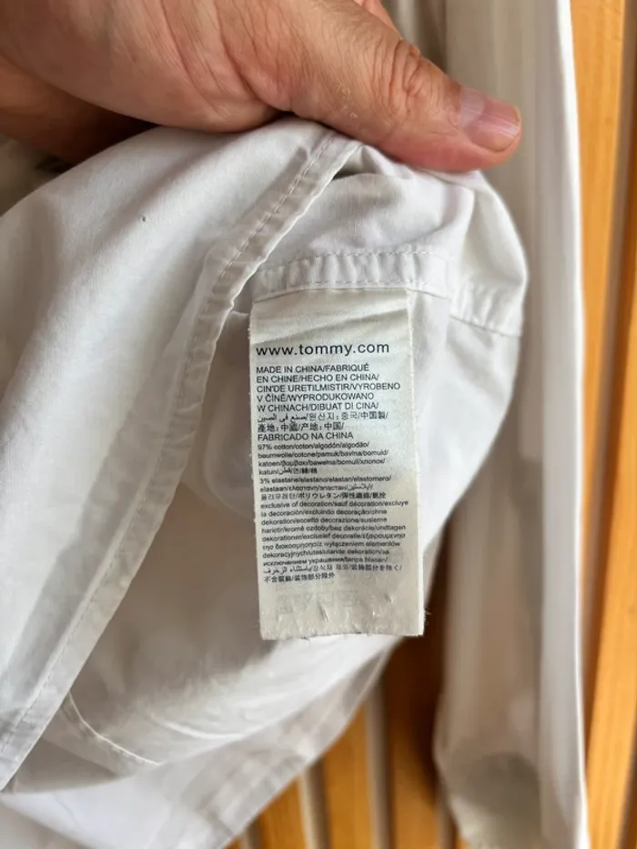 Chemise Tommy H blanc - photo numéro 4