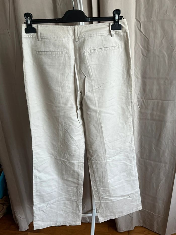 Pantalon esprit lin/coton t.40 - photo numéro 2