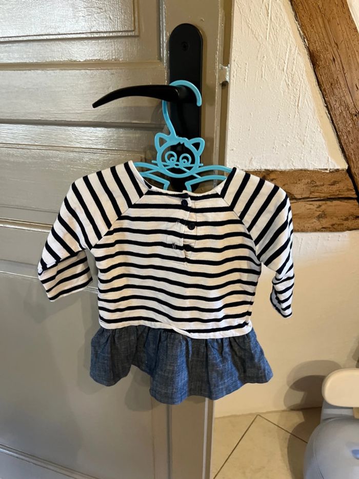 Robe marinière jeans - photo numéro 3