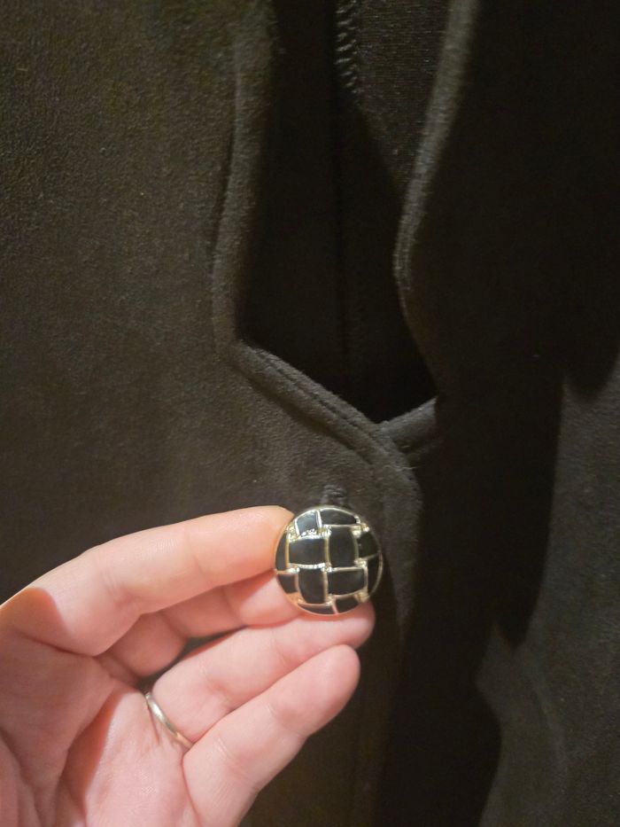 Veste noire en suedine 5XL (T.50) 2W Paris neuve - photo numéro 2