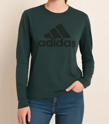Tshirt adidas longue manche vert pour femme - neuf taille M
