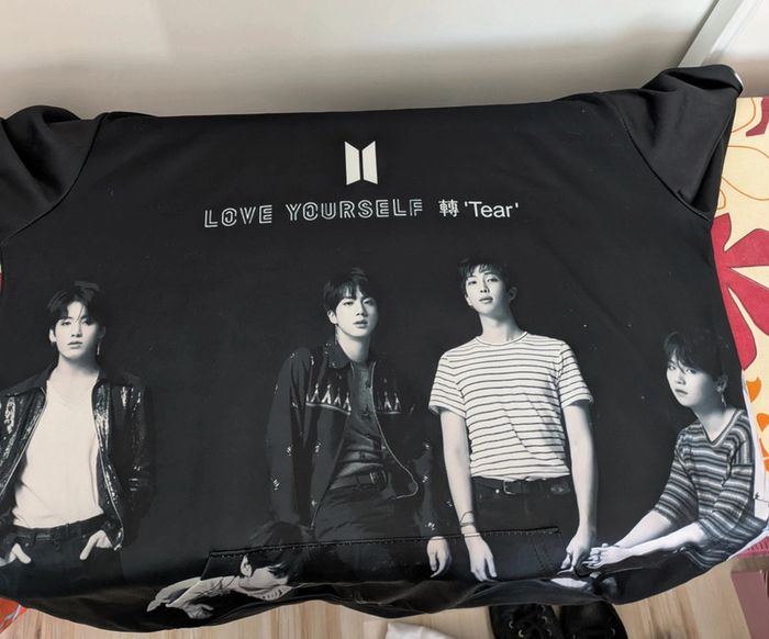 Sweat hoodie BTS Kpop - taille M - love yourself tear' - photo numéro 5