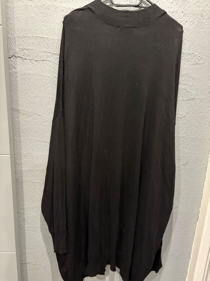 Gilet long noir 4XL - photo numéro 2