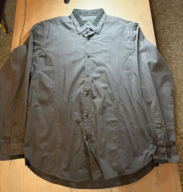 Chemise homme gris anthracite Taille L