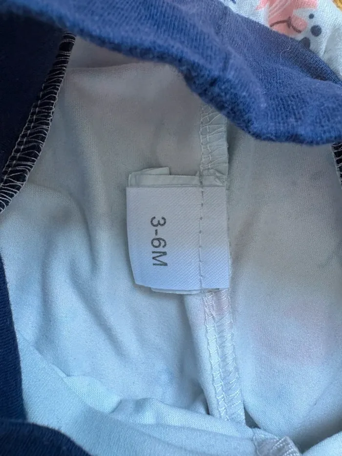 Ensemble bodie manches courtes & short taille 6 mois - photo numéro 5