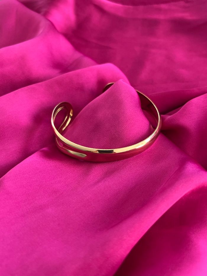 Jonc bracelet tendance acier inoxydable - photo numéro 3