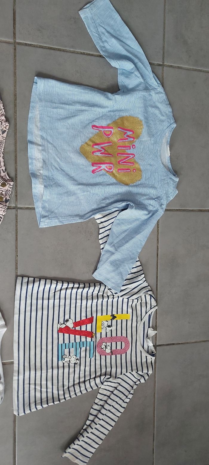 Lot de 5 T-shirt manches longues 12 mois - photo numéro 2