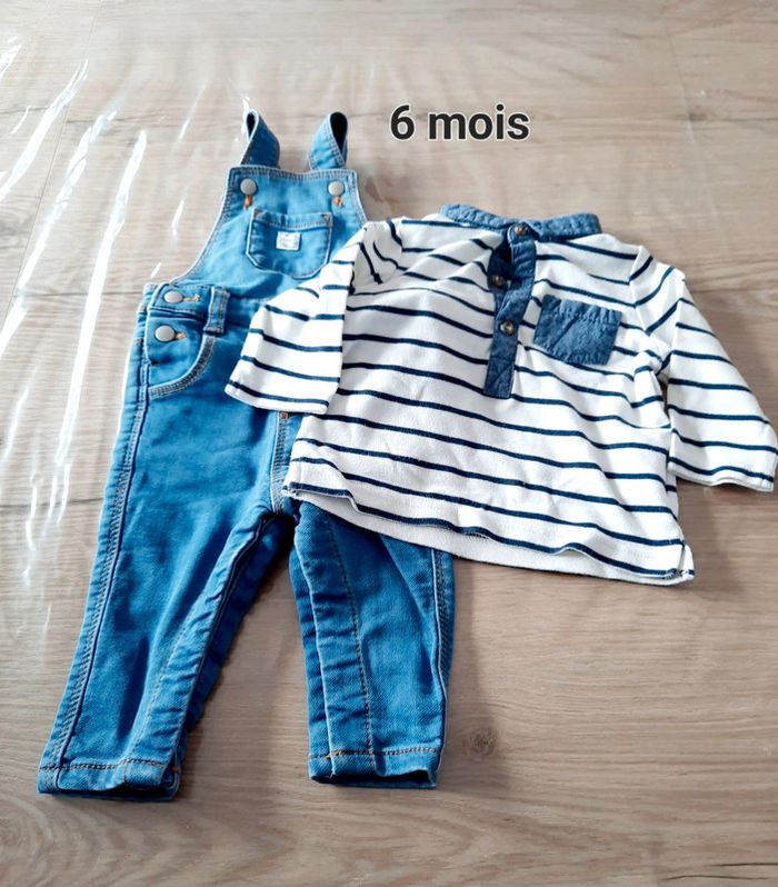 Ensemble salopette + haut