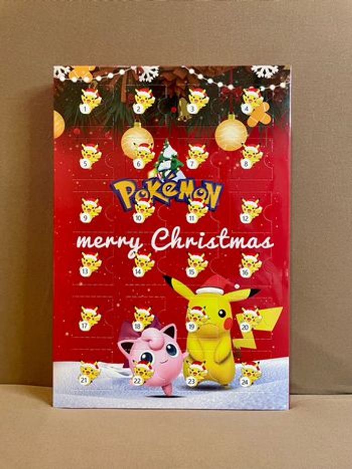 Calendrier de L’avent de noël Pikachu Pokémon