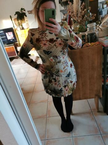 Robe fleuris nature