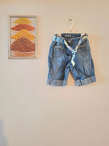 Short 3/4 en jeans "Tape à l œil" taille 5 ans