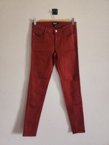 Jean femme 36 Jennyfer – rouille – slim – bon état