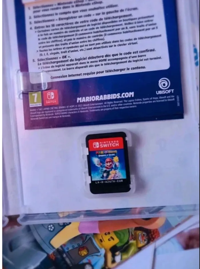 Jeu switch Mario + lapins crétins sparks of hope très bon état - photo numéro 4